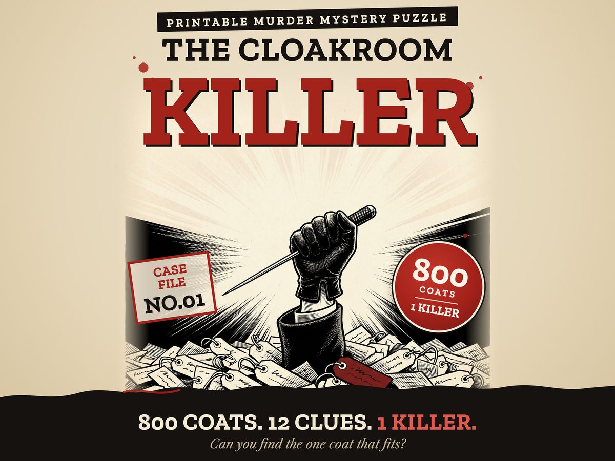 The Cloakroom Killer — a Christmas Eve 1929 murder mystery case file