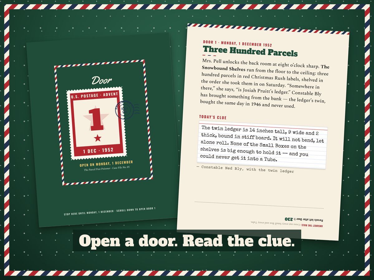Opening a door: a little story and one new clue